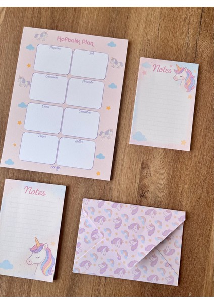 Planlayıcı Set Desenli 50 Yp. + Zarf