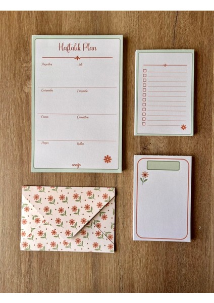 Planlayıcı Set Desenli 50 Yp. + Zarf