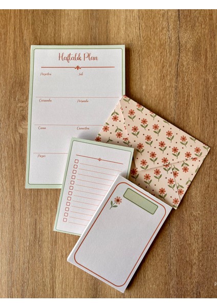 Planlayıcı Set Desenli 50 Yp. + Zarf fiyatları