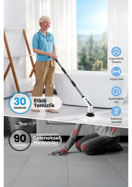 8 Başlıklı Şarjlı Dijital Temizlik Fırçası fiyatları