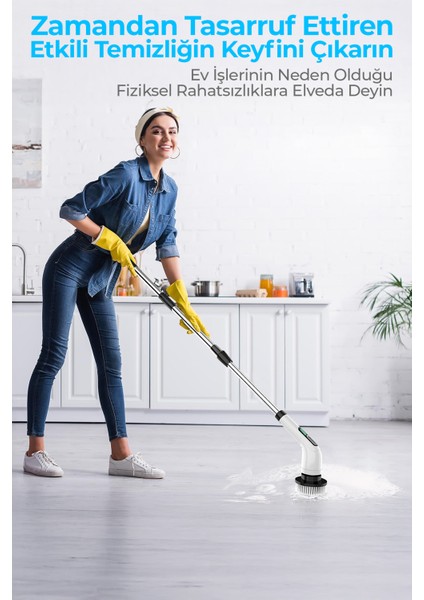 8 Başlıklı Şarjlı Dijital Temizlik Fırçası modelleri
