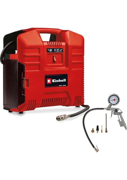 Akülü Çanta Tipi Kompresör Te-Ac 36/8 Li Of Set-Solo Power X-Change (36 V, Maks. 8 Bar, Yağs