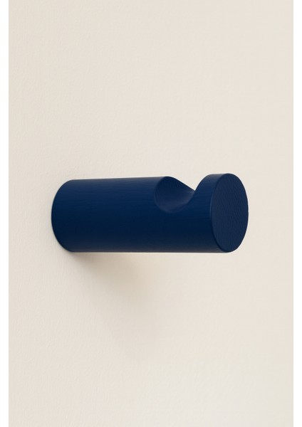 Lacivert - İskandinav Stili Ahşap Askı