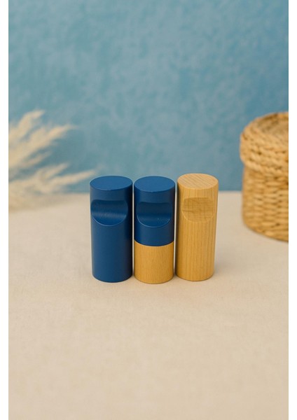 Lacivert - İskandinav Stili Ahşap Askı modelleri