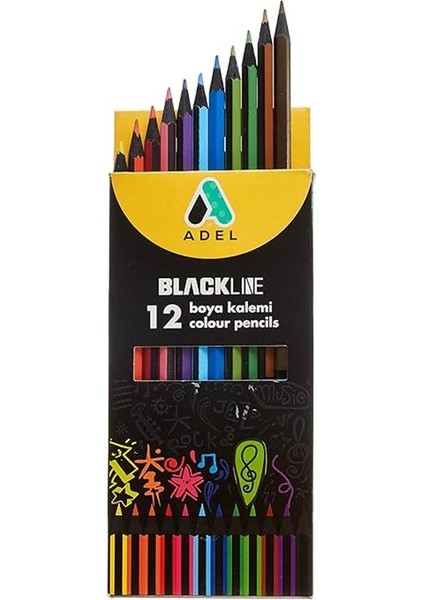 Blackline Boya Kalemi 12 Renk, Tam Boy fiyatları