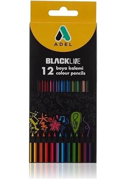 Blackline Boya Kalemi 12 Renk, Tam Boy indirimleri