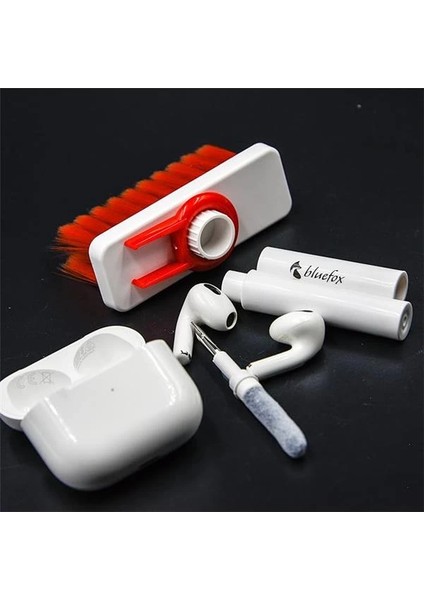 Yumuşak Kulaklık Temizleyici, Klavye Fırçası, 5'i 1 Arada Çok Işlevli Elektronik Cihaz modelleri