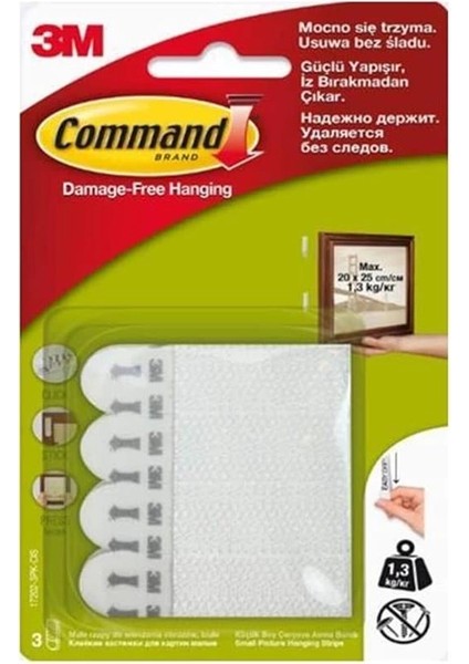 17202 Cırt Cırt Bant, Küçük Boy, Iz Bırakmaz, Güçlü Yapıştırıcı