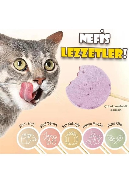 Kediler Için Karışık Lezzetli Lolipop 1.4g 5'li modelleri