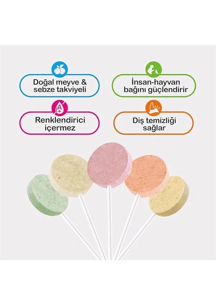 Kediler Için Karışık Lezzetli Lolipop 1.4g 5'li indirimleri