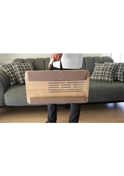 Supply Telefon ve Tablet Bölmeli Minderli Laptop Sehpası Notebook Bilgisayar Çalışma Masası indirimleri