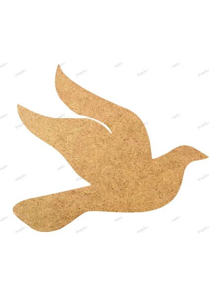 10'lu Paket Ahşap Duvar Dekoru - ST_0079 - 8 x 7 cm