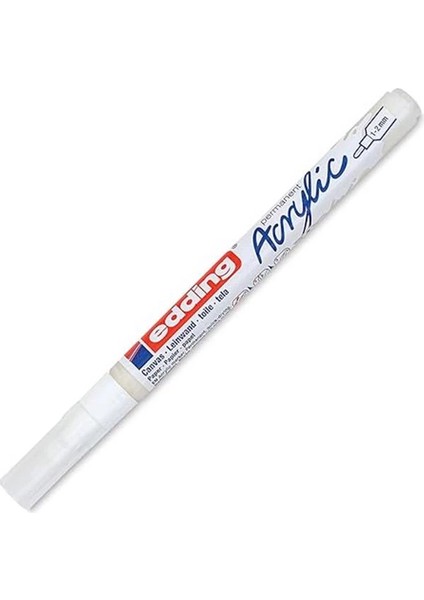 5300 Akrilik Markör Ince - Beyaz - 1 Su Geçirmez Akrilik Markör - Ince Yuvarlak Uçlu 1-2 mm modelleri