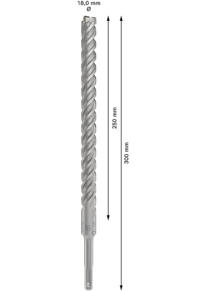 1x Pro Sds Plus-5x Kırıcı Delici Delme Ucu (Donatılı Beton, Beton, Ø 18,00 Mm, Professional Ak modelleri