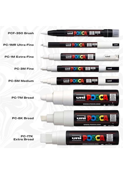 Full Set 8 Akrilik Boya Kalemi Ters Çevrilebilir Orta Uçlu Kalem Uçları, Kalemleri Kaya fırsatları