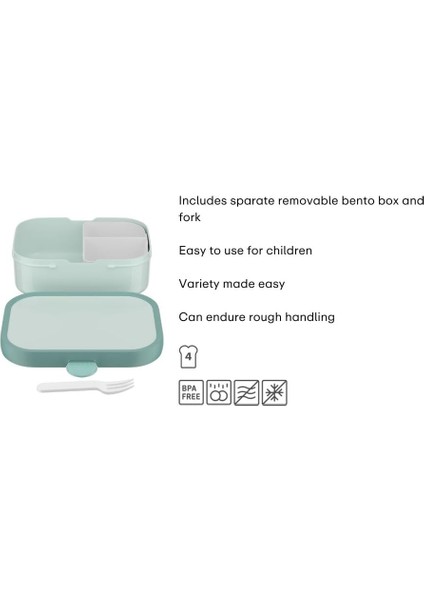 - Campus Yemek Kutusu, Bento Beslenme Kutusu, Çocuklar Için, Bento Bölmeli ve Çatallı, Yemek H modelleri