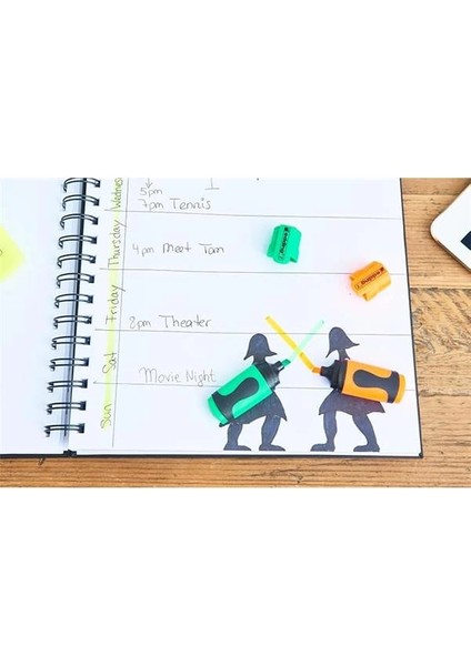 7 Mini Fosforlu Kalem 4'lü Set Karışık fiyatları