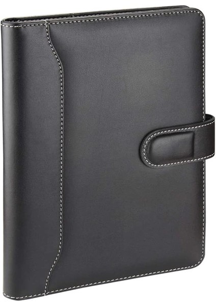 4530 Ajanda Tarihsiz Çizgili 17 x 24 cm Ajanda/defter Hesap Makineli Suni Deri Organizer, Siyah fiyatları