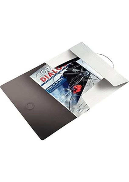 Solid Ince Lastikli Dosya, 150 Sayfa Kapasiteli, Beyaz, 45631001 fırsatları