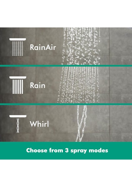Raindance Select E Duş Başlığı, 120 Mm, 3 Püskürtme Türü, Cilalı Altın Görünümlü fırsatları
