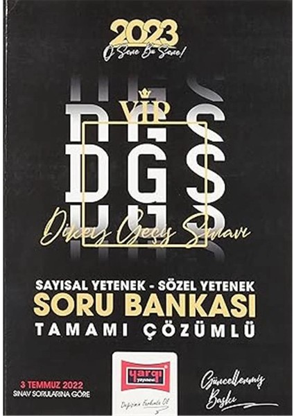 Yargı Yayınları 2023 Dgs Sayısal-Sözel Yetenek Tamamı Çözümlü Soru Bankası indirimleri