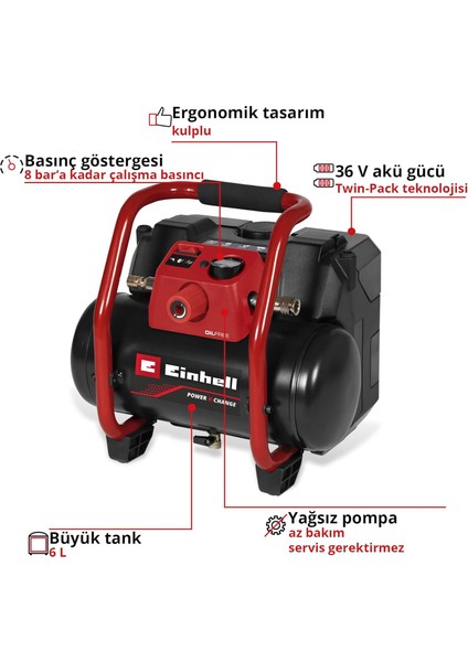 Te-Ac 36/150 Li Of - Solo, Akülü Kompresör - 4020415 modelleri