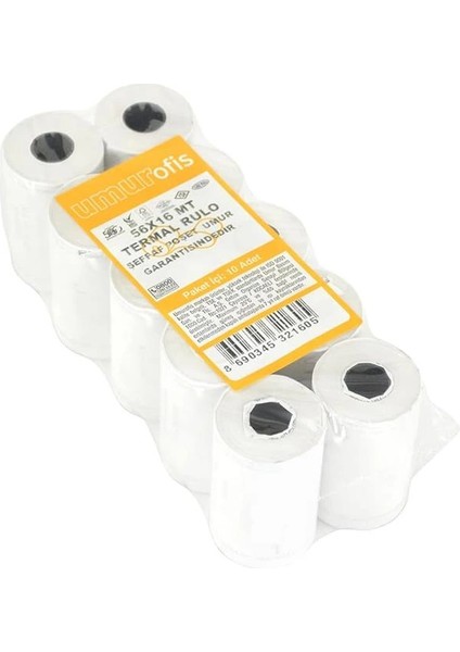 Mopak 56X16 mt 10LU Paket Termal Pos Rulosu