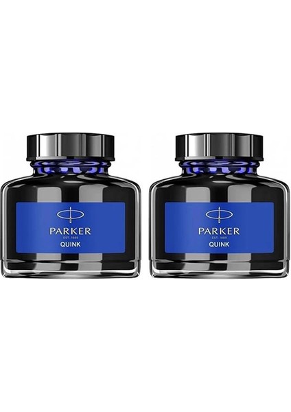 Quink Dolma Kalem Şişe Mürekkebi, 57 Ml, Mavi 2li Paket