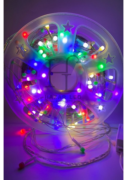 100 Metre 500 Ledli Rgb Ip LED Işık IP20 Iç Mekan Fonksiyonlu Şeffaf Kablolu Dekoratif LED Işık Yılbaşı Süsü