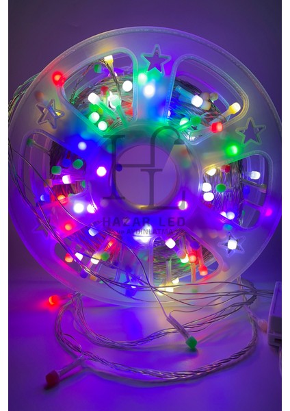 100 Metre 500 Ledli Rgb Ip LED Işık IP20 Iç Mekan Fonksiyonlu Şeffaf Kablolu Dekoratif LED Işık Yılbaşı Süsü fiyatları
