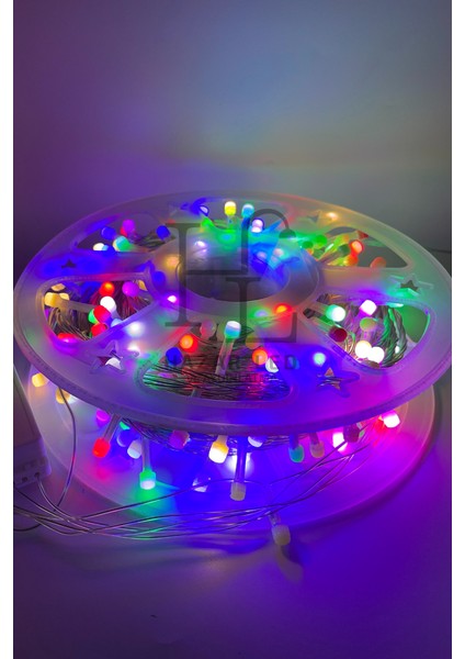 100 Metre 500 Ledli Rgb Ip LED Işık IP20 Iç Mekan Fonksiyonlu Şeffaf Kablolu Dekoratif LED Işık Yılbaşı Süsü modelleri