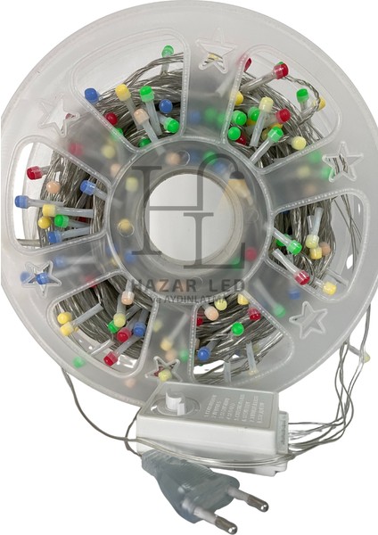 100 Metre 500 Ledli Rgb Ip LED Işık IP20 Iç Mekan Fonksiyonlu Şeffaf Kablolu Dekoratif LED Işık Yılbaşı Süsü fırsatları