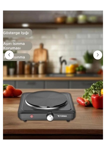 Termostatlı Ayarlanabilir Elektrikli Pleyt Tekli Ocak 1500 Watt fiyatları