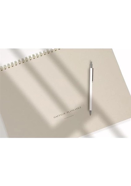 Tarihsiz Spiralli Haftalık Planlayıcı - 12 Aylık Kullanım