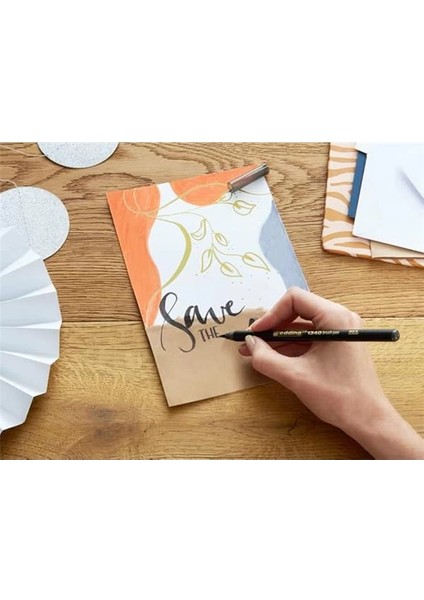 1340 Metalik Fırça Uçlu Keçeli Kalem, 6 Parlak Renkli Set, Esnek Fırça Ucu indirimleri