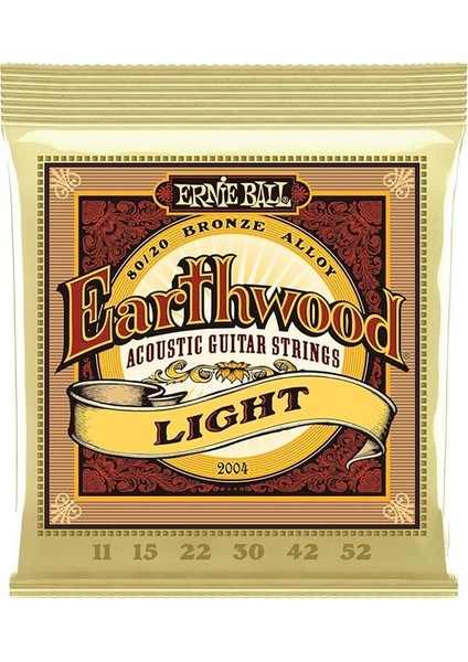 Earthwood Light 80/20 Bronze Akustik Gitar Telleri - 11-52 Gauge