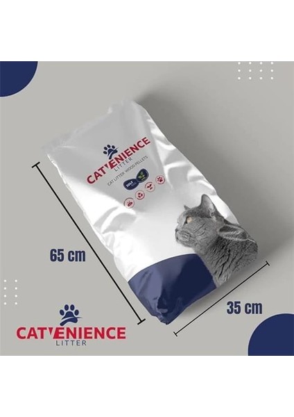 Çam Pelet 15KG (30L) Yavru/yetişkin Kediler ve Küçük Hayvanlar IÇIN%100 Biyobozunur Kedi