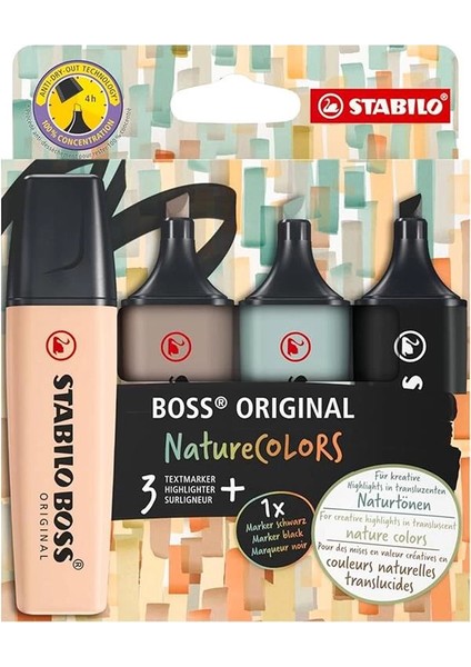 Boss Naturecolors 4er S-M-G-B