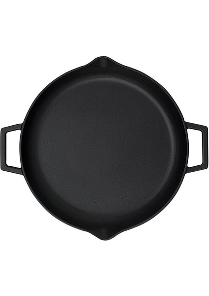 Döküm Yuvarlak Kızartma Tavası, Metal Kulplu, 26 Cm, Siyah modelleri