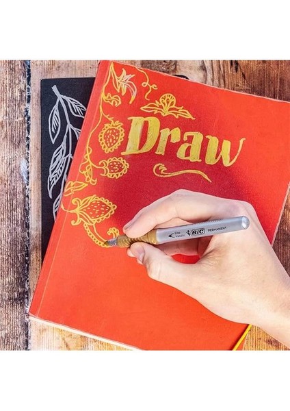 Intensity Marking Altın Gümüş Permanent Markör, 2'li Blister, Altın ve Gümüş Renk,hızlı Kuruyan indirimleri