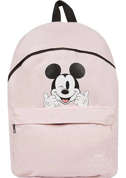 Defacto Kadın Unisex Disney Mickey & Minnie Okul Sırt Çantası, Pembe, Tek Beden