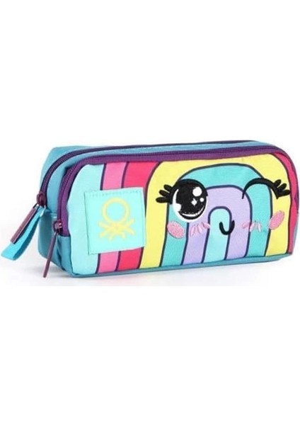 United Colors Of Benetton Kız Çocuk Pembe Pastel Gökkuşağı Kalem Kutusu Std fırsatları