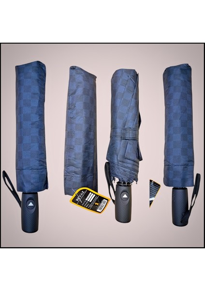 Renkli, Dayanıklı Fiber Gövdeli, Otomatik 10 Telli Şemsiye