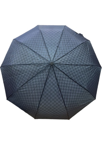 Renkli, Dayanıklı Fiber Gövdeli, Otomatik 10 Telli Şemsiye