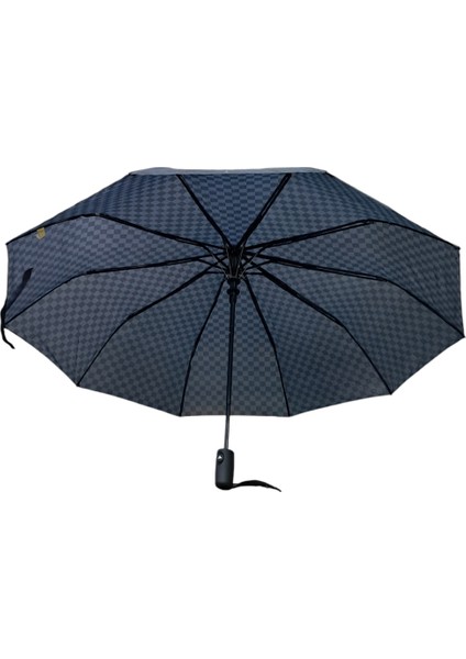 Renkli, Dayanıklı Fiber Gövdeli, Otomatik 10 Telli Şemsiye