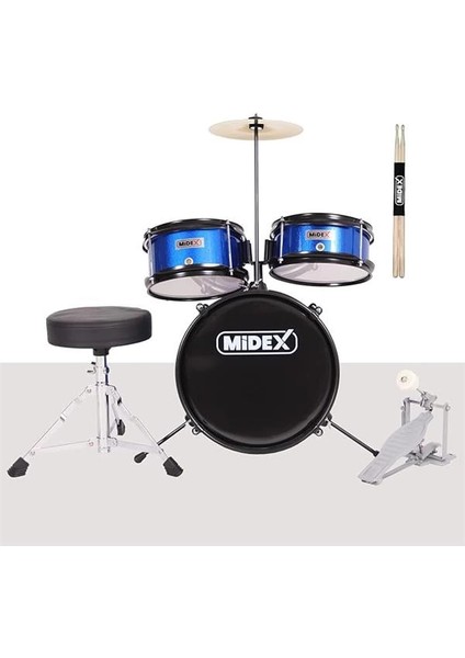 CD300X-BL Akustik Çocuk Baterisi Davulu Seti 5-14 Yaş Için Full Set fiyatları