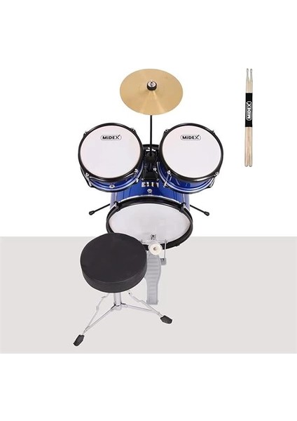 CD300X-BL Akustik Çocuk Baterisi Davulu Seti 5-14 Yaş Için Full Set fırsatları