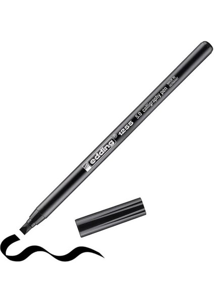 1255 Kaligrafi Kalemi - Siyah - 1 Kalem - Kaligrafi Ucu 5 mm