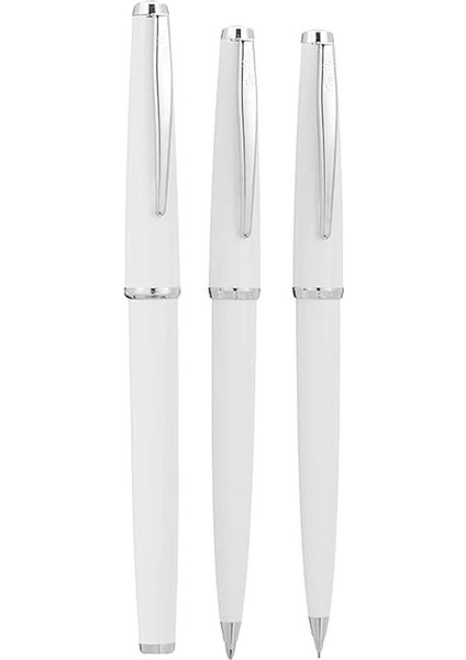 Vintage 33 Dolma Kalemtükenmez Kalemversatil Kalem Takım Beyaz