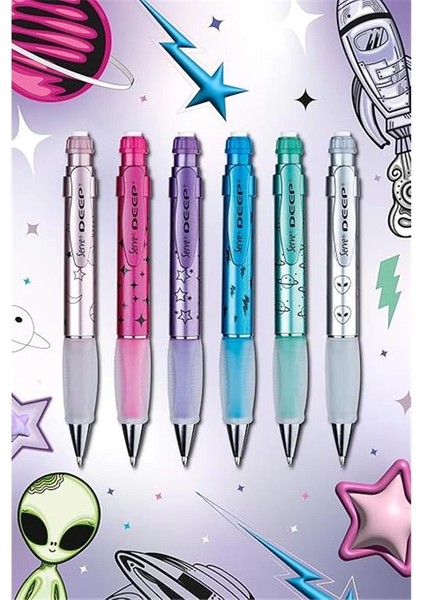 Deep M.kur Kalem Uzay Tema Metalik 6 Lı Kutu Set-A fiyatları